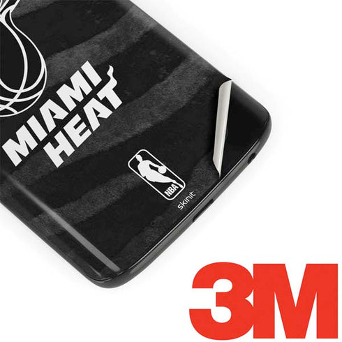 NBA Miami Heat Black Animal Print Moto G6 Skin