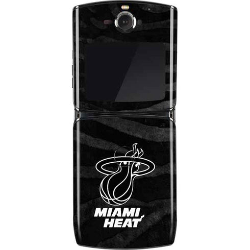 NBA Miami Heat Black Animal Print Motorola RAZR Skin