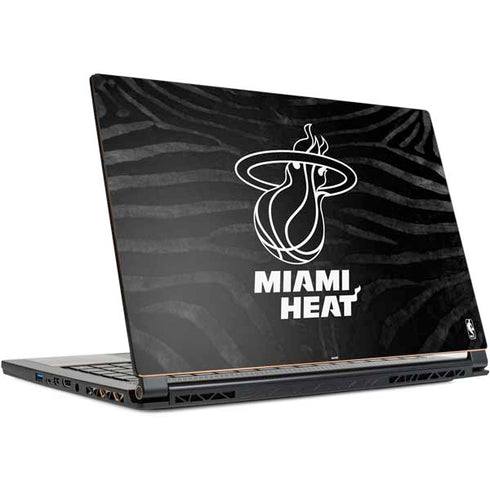 NBA Miami Heat Black Animal Print MSI GS65 Stealth Laptop Skin