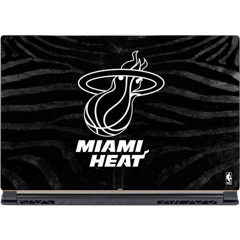 NBA Miami Heat Black Animal Print MSI GS65 Stealth Laptop Skin