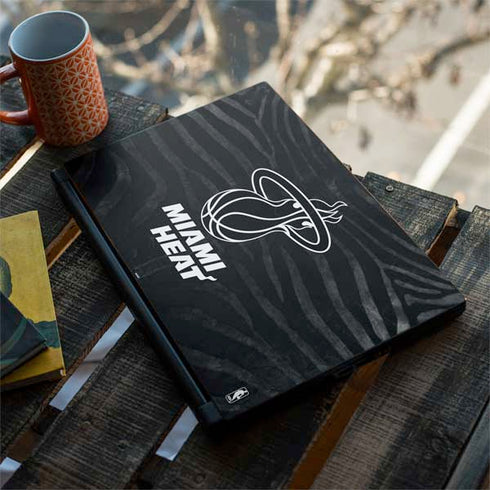 NBA Miami Heat Black Animal Print MSI GS65 Stealth Laptop Skin