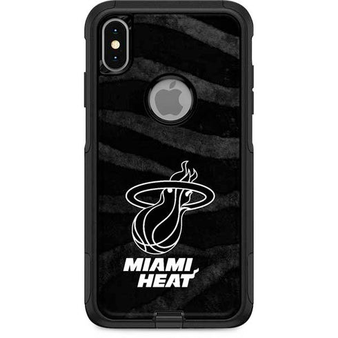 NBA Miami Heat Black Animal Print Otterbox Commuter iPhone Skin