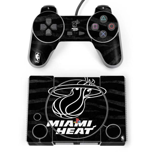 NBA Miami Heat Black Animal Print PlayStation Classic Bundle Skin