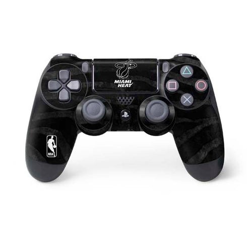 NBA Miami Heat Black Animal Print PS4 Controller Skin