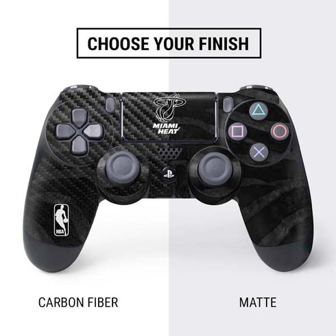 NBA Miami Heat Black Animal Print PS4 Controller Skin