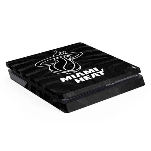 NBA Miami Heat Black Animal Print PS4 Slim Skin