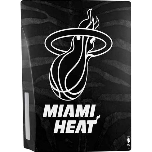 NBA Miami Heat Black Animal Print PS5 Console Skin