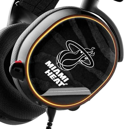 NBA Miami Heat Black Animal Print SteelSeries Arctis 3 Skin