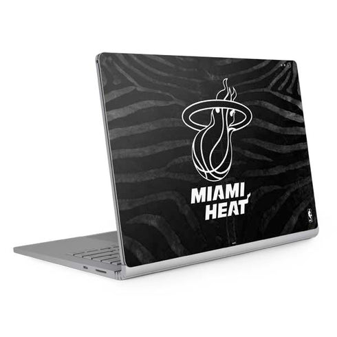 NBA Miami Heat Black Animal Print Surface Book 2 13.5in Skin