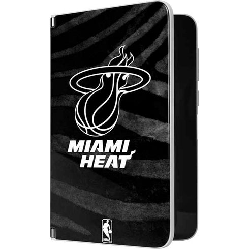 NBA Miami Heat Black Animal Print Surface Duo Skin