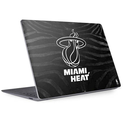 NBA Miami Heat Black Animal Print Surface Laptop 3 13.5in Skin