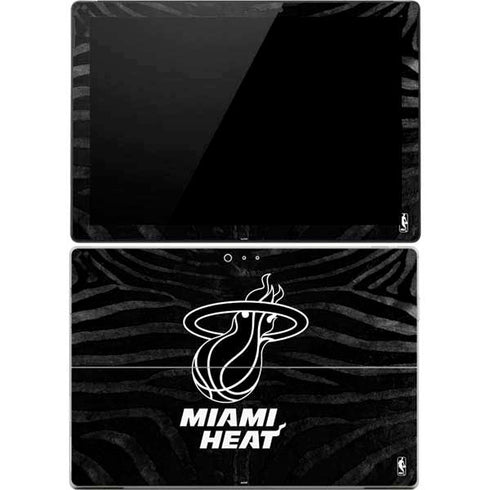 NBA Miami Heat Black Animal Print Surface Pro 4 Skin