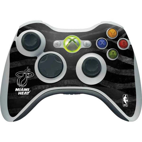 NBA Miami Heat Black Animal Print Xbox 360 Wireless Controller Skin