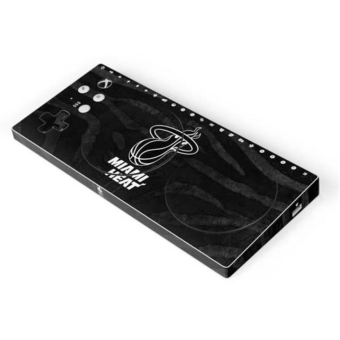 NBA Miami Heat Black Animal Print Xbox Adaptive Controller Skin