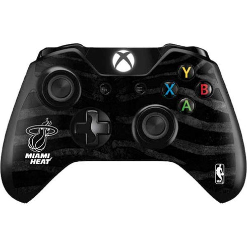 NBA Miami Heat Black Animal Print Xbox One Controller Skin