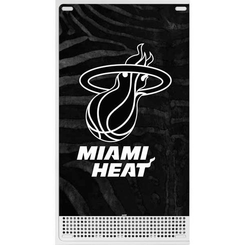 NBA Miami Heat Black Animal Print Xbox Series S Console Skin