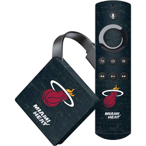 NBA Miami Heat Black Partial Logo Amazon Fire TV Skin