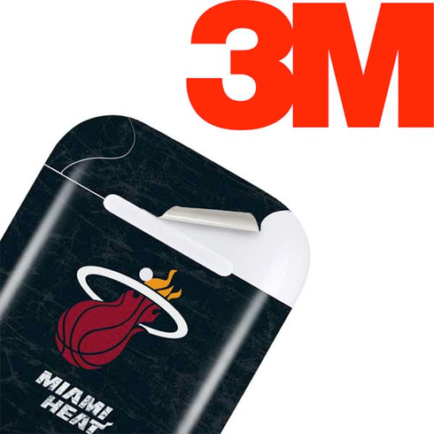 NBA Miami Heat Black Partial Logo Apple AirPods Skin