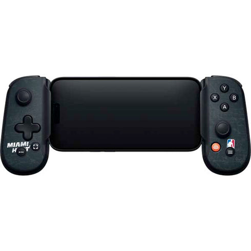 NBA Miami Heat Black Partial Logo Backbone One for iPhone Game Controller Skin