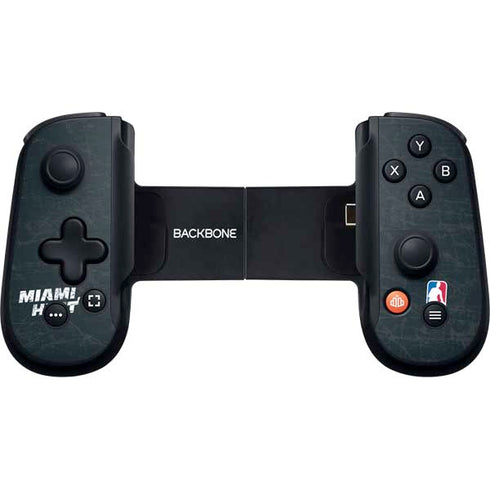 NBA Miami Heat Black Partial Logo Backbone One for iPhone Game Controller Skin