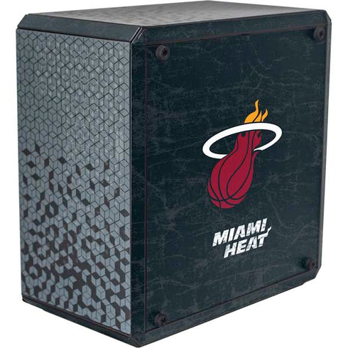 NBA Miami Heat Black Partial Logo Cooler Master MasterBox Q300L Mini Tower Skin
