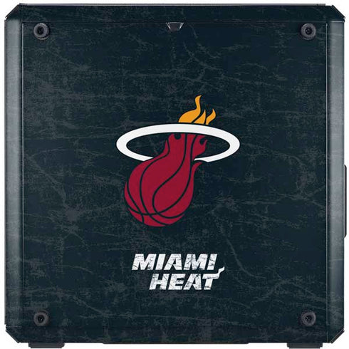 NBA Miami Heat Black Partial Logo Cooler Master MasterBox Q300L Mini Tower Skin