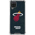 NBA Miami Heat Black Partial Logo Galaxy A12 Clear Case