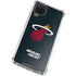 NBA Miami Heat Black Partial Logo Galaxy A12 Clear Case