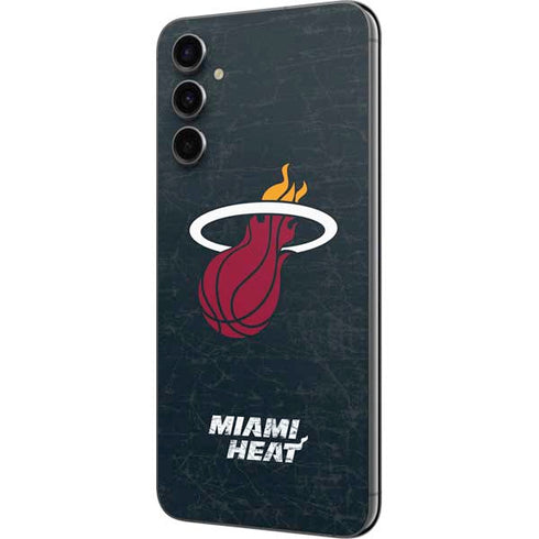 NBA Miami Heat Black Partial Logo Galaxy A14 5G Skin
