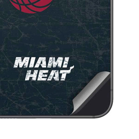NBA Miami Heat Black Partial Logo Galaxy A14 5G Skin