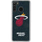 NBA Miami Heat Black Partial Logo Galaxy A21 Clear Case