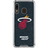 NBA Miami Heat Black Partial Logo Galaxy A30 Clear Case