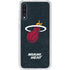 NBA Miami Heat Black Partial Logo Galaxy A50 Clear Case