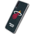 NBA Miami Heat Black Partial Logo Galaxy A50 Clear Case