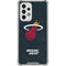 NBA Miami Heat Black Partial Logo Galaxy A53 5G Clear Case