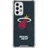 NBA Miami Heat Black Partial Logo Galaxy A53 5G Clear Case