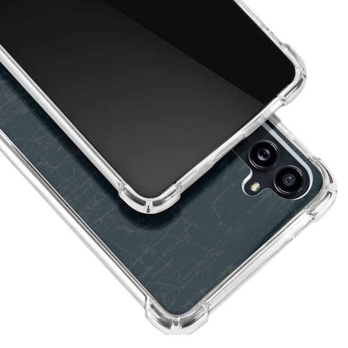 NBA Miami Heat Black Partial Logo Galaxy A54 5G Clear Case