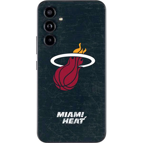 NBA Miami Heat Black Partial Logo Galaxy A54 5G Skin