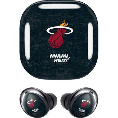 NBA Miami Heat Black Partial Logo Galaxy Buds Pro Skin