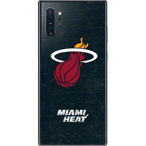 NBA Miami Heat Black Partial Logo Galaxy Note 10 Plus Skin
