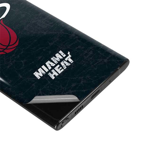 NBA Miami Heat Black Partial Logo Galaxy Note 10 Plus Skin