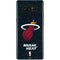 NBA Miami Heat Black Partial Logo Galaxy Note 8 Skin