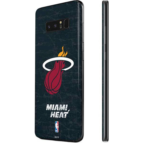 NBA Miami Heat Black Partial Logo Galaxy Note 8 Skin