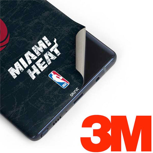 NBA Miami Heat Black Partial Logo Galaxy Note 9 Skin