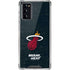 NBA Miami Heat Black Partial Logo Galaxy Note20 5G Clear Case