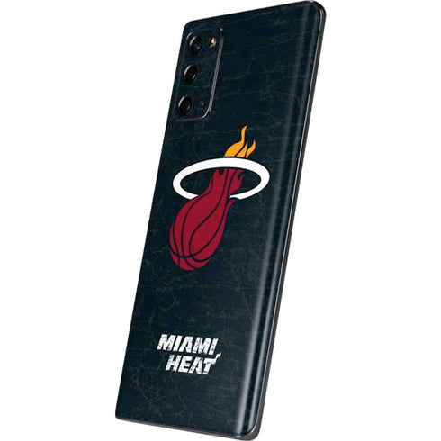 NBA Miami Heat Black Partial Logo Galaxy Note20 5G Skin