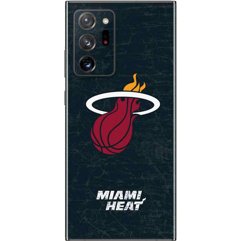NBA Miami Heat Black Partial Logo Galaxy Note20 Ultra 5G Skin