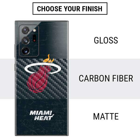 NBA Miami Heat Black Partial Logo Galaxy Note20 Ultra 5G Skin