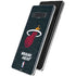 NBA Miami Heat Black Partial Logo Galaxy S10 Skin