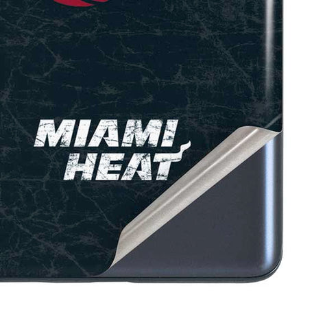NBA Miami Heat Black Partial Logo Galaxy S20 Fan Edition Skin